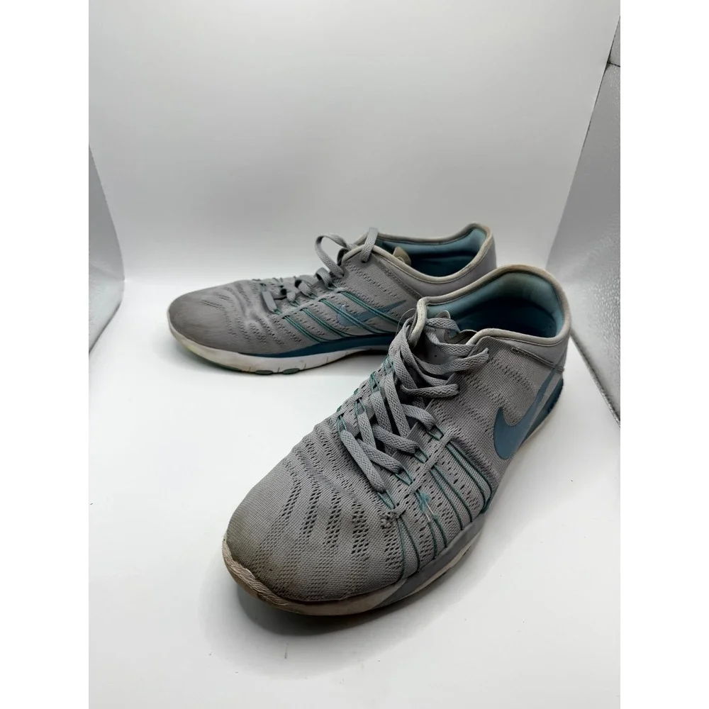 Nike Free TR 6 833413-007‎ Womens 9 Sneaker Wolf Gray Blue Mesh Running Shoes